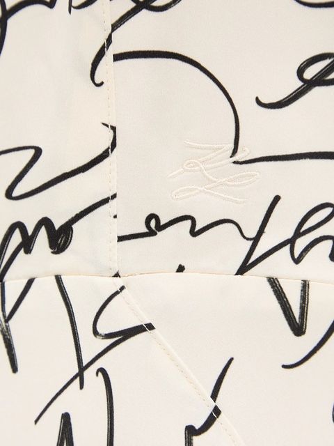 Karl Lagerfeld sukienka kolor beżowy maxi rozkloszowana A3W13029