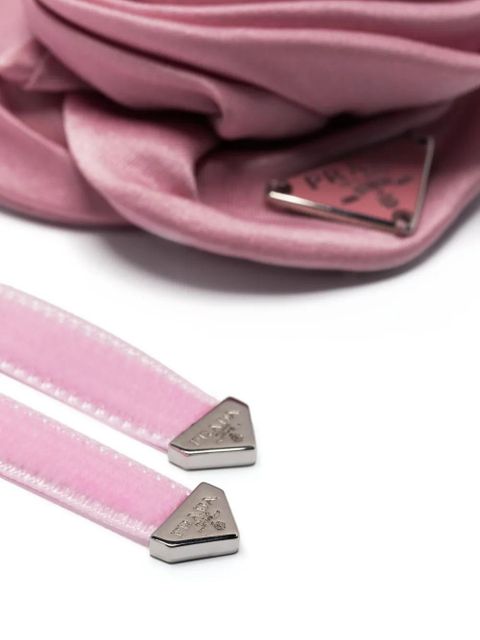 Prada rose-appliqué choker necklace - Pink - zdjęcie produktu nr 2