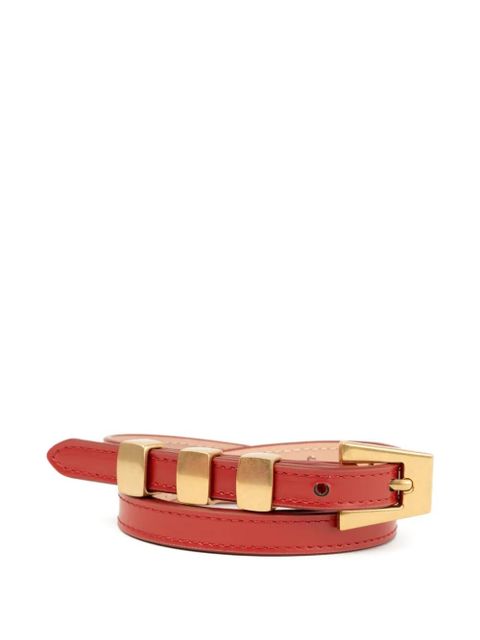 BY FAR Vic leather belt - Red - zdjęcie produktu nr 1
