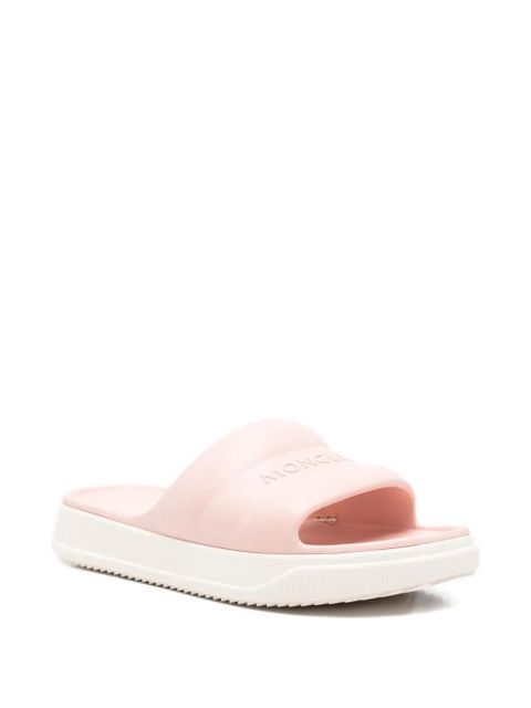 Moncler Altive logo-embossed slides - Pink - zdjęcie produktu nr 2