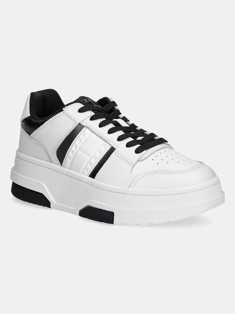 Tommy Jeans sneakersy THE BROOKLYN FLATFORM kolor biały EN0EN02702 - zdjęcie produktu nr 1