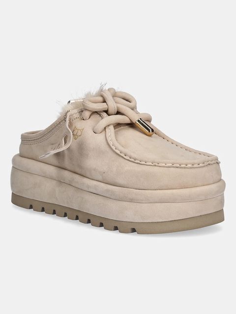 Naked Wolfe kapcie zamszowe Blizzard kolor beżowy Blizzard Suede Faux Fur Ice - zdjęcie produktu nr 1