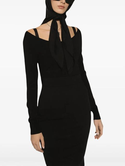 Dolce & Gabbana ribbed knit top - Black - zdjęcie produktu nr 2