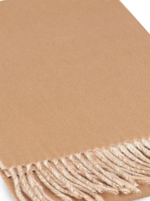 Prada frayed double cashmere scarf - Neutrals