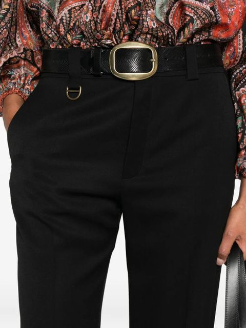 Chloé ring-detail trousers - Black - zdjęcie produktu nr 2