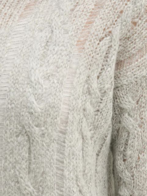 Sisley sweter z domieszką wełny damski kolor szary lekki 1342M105E