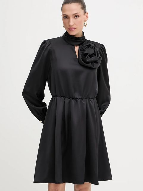 Fracomina sukienka kolor czarny mini rozkloszowana FR25WD1018W41101 - zdjęcie produktu nr 1