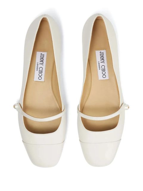 Jimmy Choo Elisa ballerina shoes - Neutrals