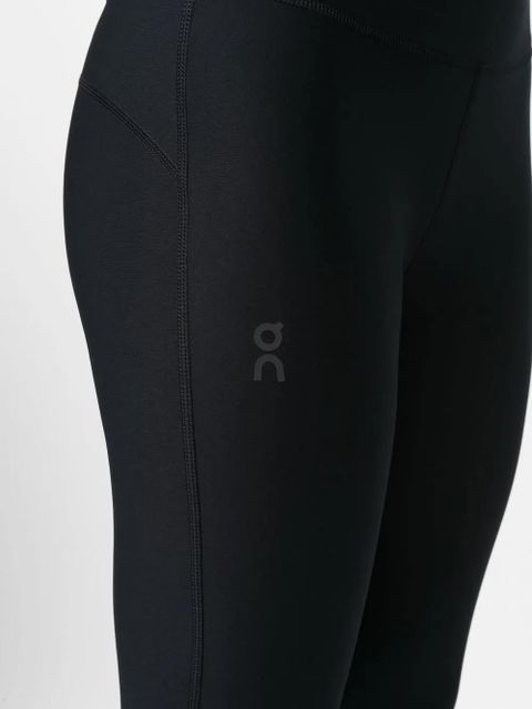 On Running logo-print detail leggings - Black