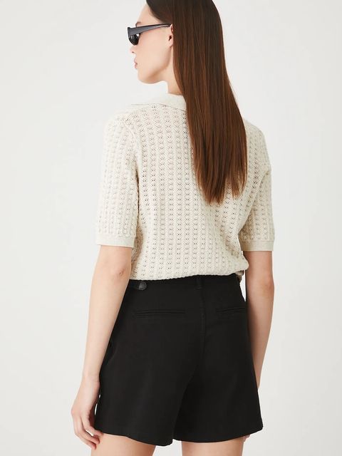 Medicine szorty damskie kolor czarny gładkie medium waist