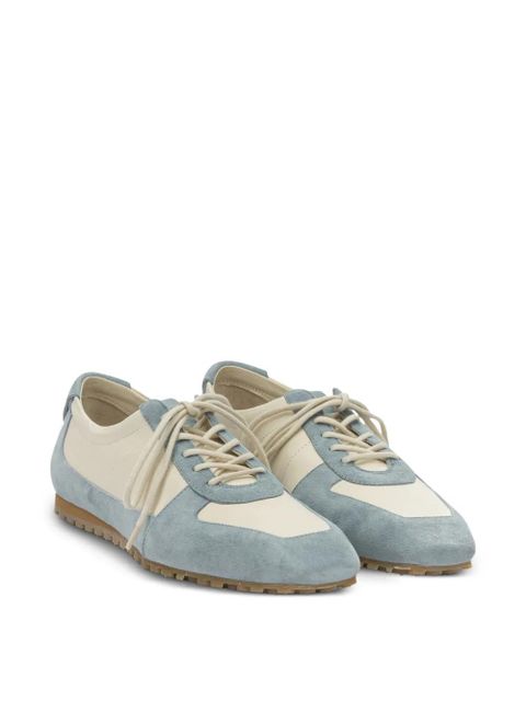 Aeyde Uma suede-panelled sneakers - Blue - zdjęcie produktu nr 2