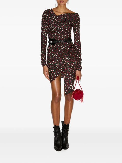 ISABEL MARANT Elara polka-dot mmini dress - Black - zdjęcie produktu nr 2