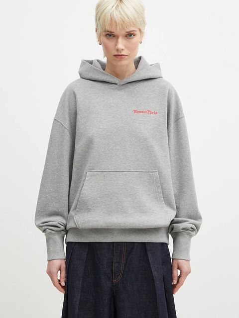 Kenzo bluza bawełniana x Verdy kolor szary z aplikacją FF58SW2404MF.94
