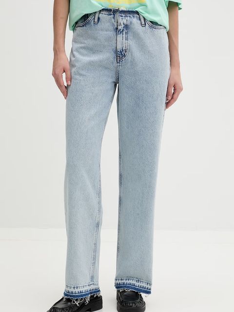 HUGO Blue jeansy loose damskie Leni_7_B - zdjęcie produktu nr 1