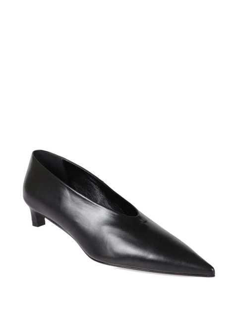 Jil Sander pointed-toe leather pumps - Black