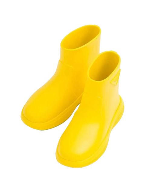 Prada logo-embellishment rain boots - Yellow
