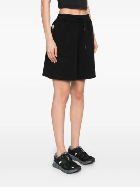 Moncler cotton track shorts - Black