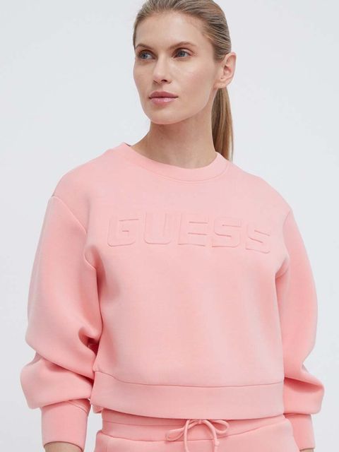 Guess bluza CINDRA damska kolor różowy melanżowa V3BQ15 K7UW2