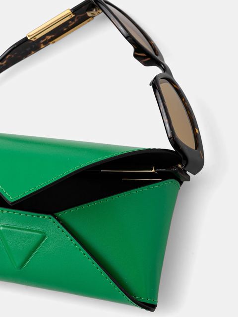 Bottega Veneta okulary przeciwsłoneczne kolor brązowy BV1406S - zdjęcie produktu nr 2