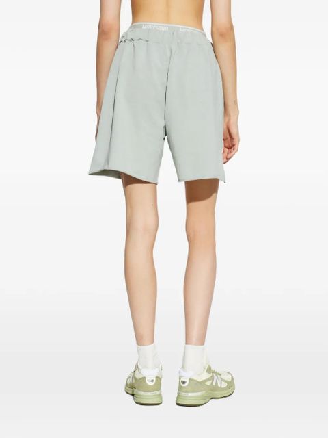 Moschino logo-waistband shorts - Green