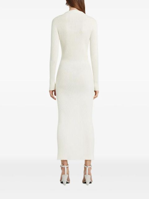 Courrèges ribbed dress - White