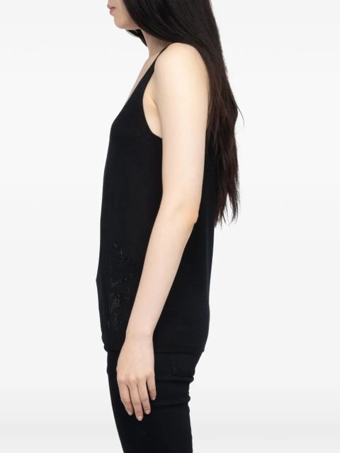 Zadig&Voltaire Lee rhinestone tank top - Black