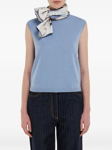 Ferragamo Sunflower-print silk scarf - Neutrals - zdjęcie produktu nr 2