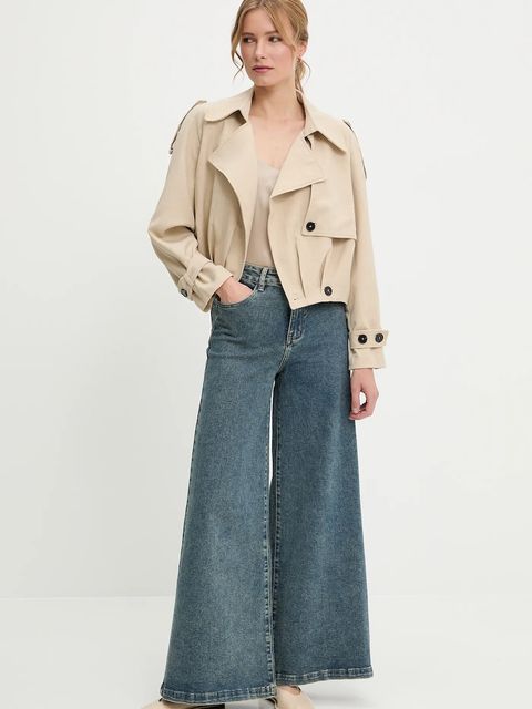 Answear.LAB jeansy damskie kolor granatowy