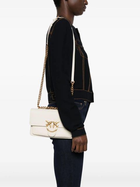PINKO Love One cross body bag - White