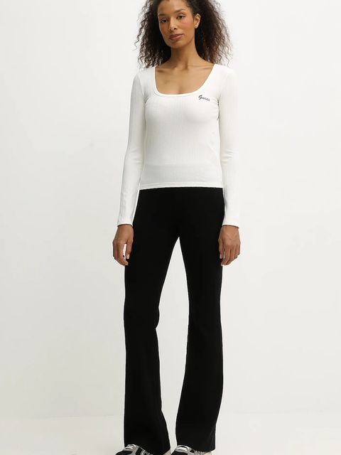 Guess longsleeve FABIA kolor beżowy V5BP03 K1932 - zdjęcie produktu nr 2