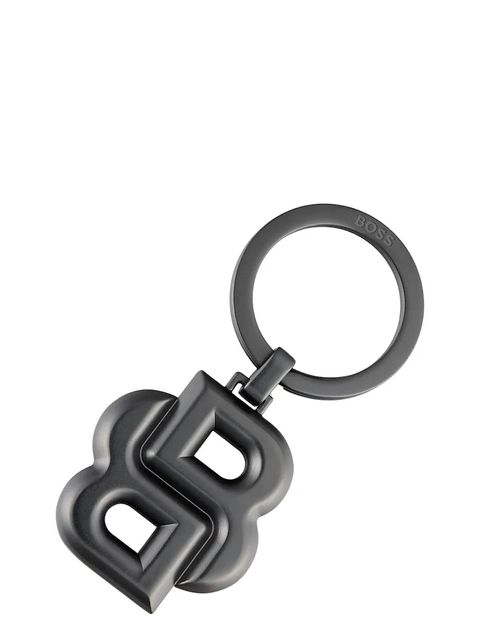 BOSS brelok do kluczy Double B Matt Gun kolor szary - zdjęcie produktu nr 1
