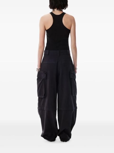 Alexander Wang detachable-panel cargo trousers - Black