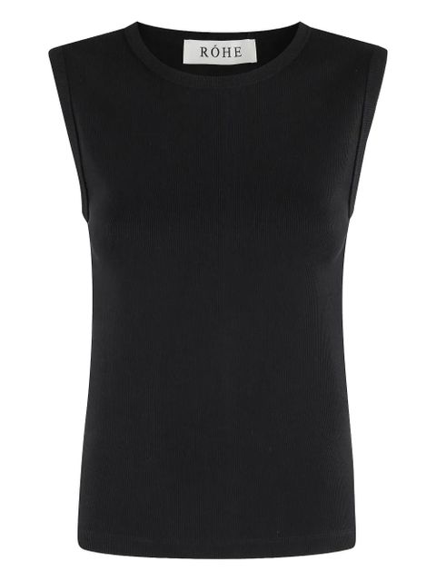 Róhe ribbed sleeveless top - Black - zdjęcie produktu nr 1