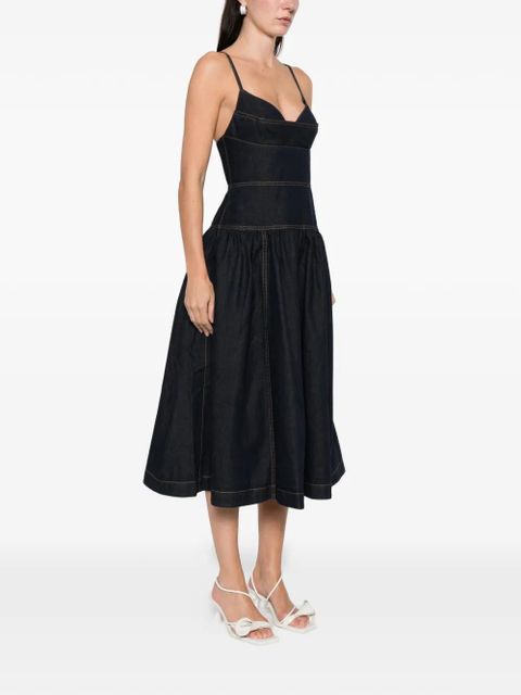 ZIMMERMANN sleeveless denim midi dress - Blue - zdjęcie produktu nr 2