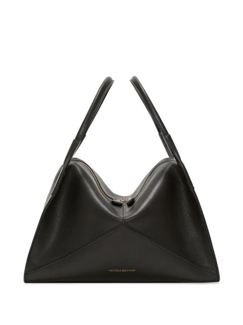 Victoria Beckham plié leather tote bag - Black - zdjęcie produktu nr 1