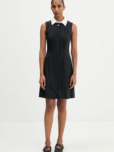 HUGO sukienka kolor czarny mini rozkloszowana 50547212 - zdjęcie produktu nr 2