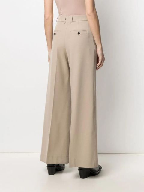 AMI Paris high-waisted palazzo pants - Neutrals