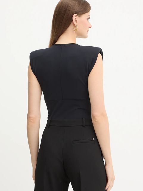 Pinko body damska kolor czarny gładka 106088 A308