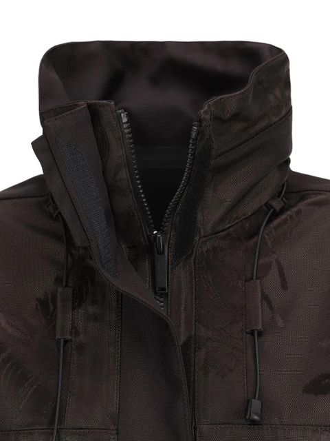 Prada patterned-jacquard padded jacket - Brown - zdjęcie produktu nr 2