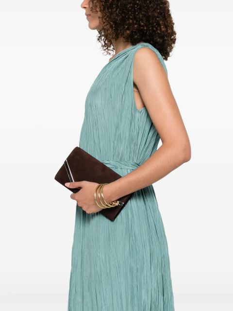 Jimmy Choo envelope suede clutch bag - Brown - zdjęcie produktu nr 2