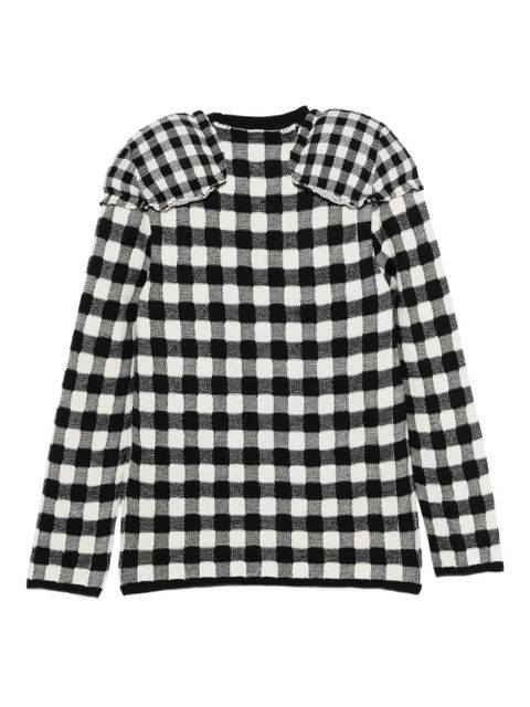Comme Des Garçons gingham-check top - Black - zdjęcie produktu nr 2