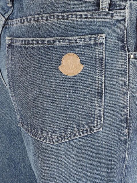 Moncler five-pocket denim trousers - Blue