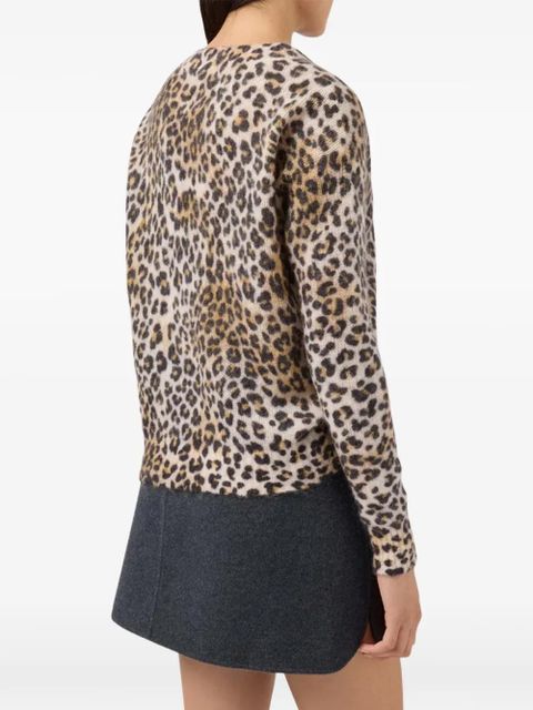 MC2 Saint Barth leopard v-neck sweater - Neutrals - zdjęcie produktu nr 2