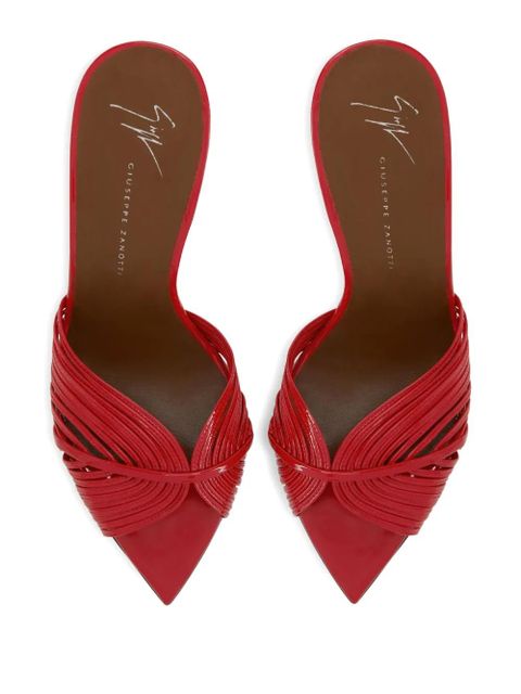 Giuseppe Zanotti 90mm Intriigo leather sandals - Red