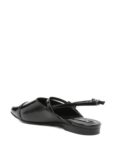 ALOHAS buckle slingback flat pumps - Black