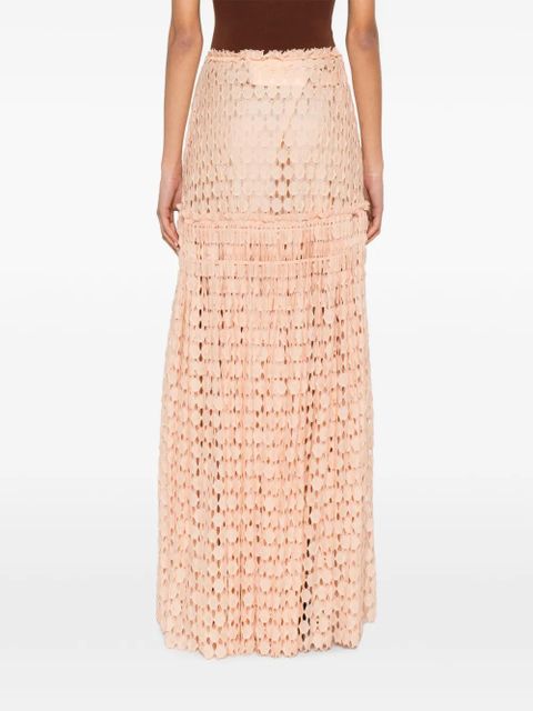 Ulla Johnson Aris lace maxi skirt - Pink