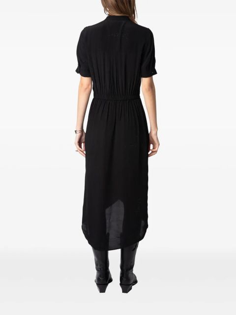Zadig&Voltaire Romaz Strass midi dress - Black