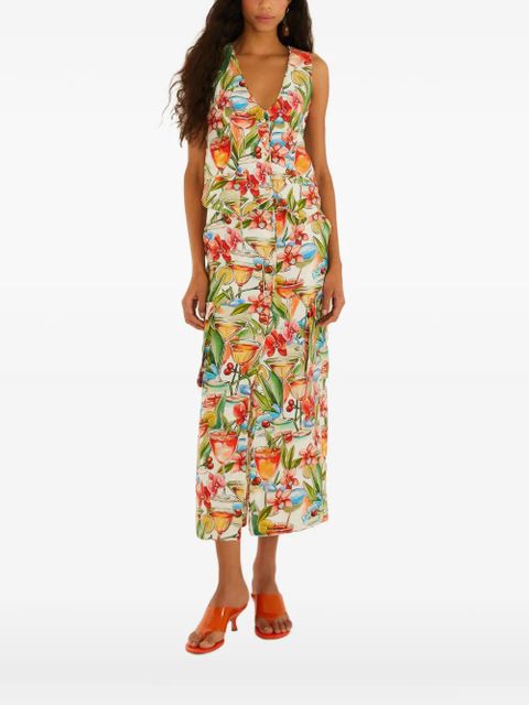 FARM Rio V-neck vest - White - zdjęcie produktu nr 1