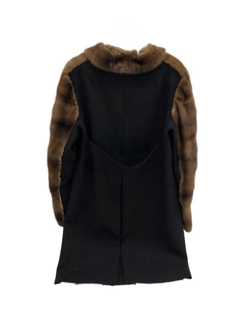 Valentino Garavani fur-panelled notched-lapel jacket - Brown - zdjęcie produktu nr 2