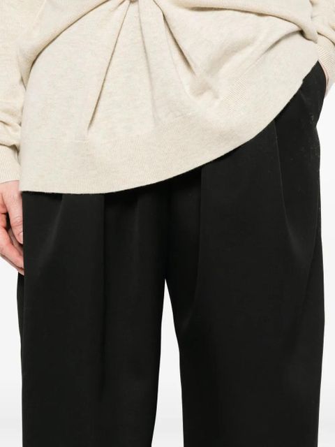 ISABEL MARANT pleated wool trousers - 01BK BLACK